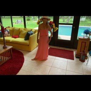 Pink off the shoulder